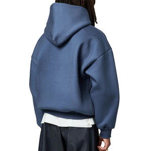 奢华刺绣经典海军男式连帽衫棉经典休闲必需品套头衫Vetements Pour Hommes重量级连帽衫 - Product Image 3