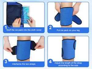 2-Pack Pe-Materiaal Herbruikbaar Kniegel Warm-En Koud Kompres Pakket Voor Knieblessure Of Herstel Van Een Operatie - Product Image 6