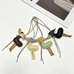 Hot Sale Duck Designer Pu Leather Key Chain Bag <b>Charm</b> Pendant High Quality Car <b>Keyring</b> Luxury Keychain - Product Image 2