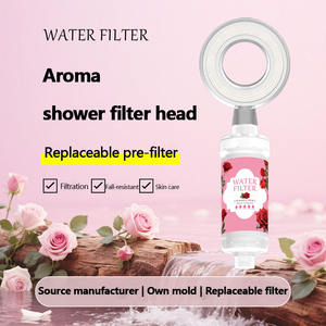 Filtro <span class=keywords><strong>de</strong></span> ducha <span class=keywords><strong>de</strong></span> aromaterapia antifugas mejorado con cartucho <span class=keywords><strong>de</strong></span> eliminación <span class=keywords><strong>de</strong></span> cloro <span class=keywords><strong>de</strong></span> algodón PP reemplazable con 6 fragancias - Product Image 2