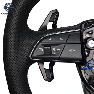 Volante de Cuero Completo de Alta Calidad Audi Red Label, Semiperforado, Personalizable para A4 A5 A3 A7 A1 A6 - Product Image 3