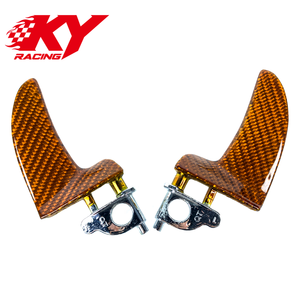 Volant personnalisé en cuir et fibre de carbone orange avec palettes de changement de vitesse pour Dodge Challenger Charger Durango Hellcat SRT R/T - Product Image 3