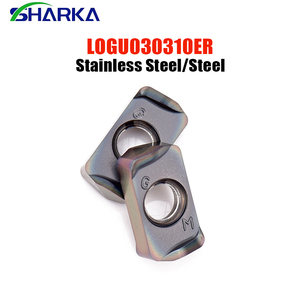 SHARKA LOGU030310ER Inserto de Carburo para Torno LOGU Herramientas de Fresado LOGU030310 Puntas de Carburo para Acero Inoxidable - Product Image 1