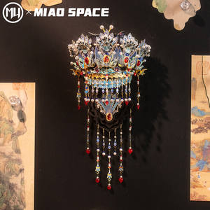 MU <span class=keywords><strong>X</strong></span> MIAO SPACE งานฝีมือ DIY ของเล่นตัวต่อแม่เหล็กติดตู้เย็น ปริศนา 3 มิติ รูปมงกุฎฟีนิกซ์ ของเล่นคลายเครียด ของขวัญสำหรับแฟนสาว - Product Image 2