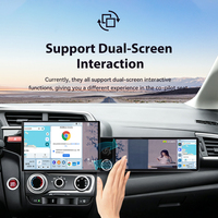 Écran double 13,1-12,3 pouces pour Honda Jazz 2013-2015, autoradio Android Carplay, navigation GPS, système multimédia stéréo