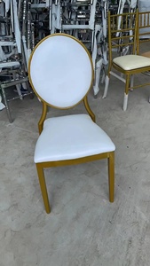 Gran oferta, sillas de Hotel baratas, venta al por mayor, fiesta, banquete de Metal, banquete de boda dorado, silla, chaise Marriage - Product Image 5