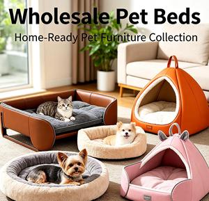 Calming Donut Cuddler Pet Bed Anti-Anxiety Round Fluffy Dog Bed with Raised Rim for Restful Sleepe - Product Image 1