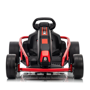 Kart électrique personnalisé OEM pour enfants, grande taille, kart de course électrique pour enfants et adolescents, vitesse maximale de 10 km/h, double moteur, batterie 24V - Product Image 2