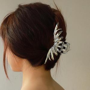 <span class=keywords><strong>Pince</strong></span> à cheveux Kenjie au design original, texture métallique effet lave, pour femme, style européen et américain, clip de mode transfrontalier - Product Image 2