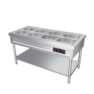Calentador <span class=keywords><strong>de</strong></span> Alimentos Eléctrico Comercial <span class=keywords><strong>de</strong></span> Acero Inoxidable Aislado, <span class=keywords><strong>de</strong></span> Alta Resistencia, con 4 Recipientes y Control <span class=keywords><strong>de</strong></span> Temperatura para Comida Rápida y <span class=keywords><strong>Catering</strong></span> - Product Image 1