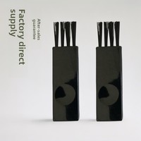 Brosse à poils en nylon noire de petite taille avec manche en plastique PP - Outil de nettoyage en gros directement de l'usine