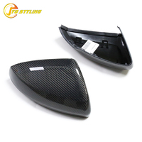 Cubierta de Espejo Retrovisor de Fibra de Carbono para Volkswagen VW POLO, Carcasa de Espejo Retrovisor Lateral para Audi A1, Repuesto 2019-2022