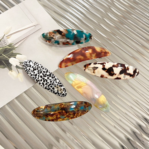 Pasadores de Pelo Coreanos de Acetato de 7*2cm, Personalizados, Decorativos, al por Mayor, con Forma de Gota de Agua, Lisos, para Niños, para Fiestas de Mujeres, Ai Tong - Product Image 6