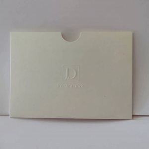Sobres para Boda con Logotipo Grabado Personalizado, Sobres de Papel Mate Blanco con Tarjeta de Agradecimiento - Product Image 4