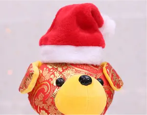 Симпатичная плюшевая Рождественская шапка Санта для домашних животных, подарок на Рождество