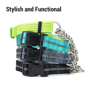 <span class=keywords><strong>Collar</strong></span> de entrenamiento de nailon reflectante duradero sin estrangulamiento ajustable de seguridad para mascotas Martingale de nailon para perros pequeños, medianos y grandes - Product Image 6