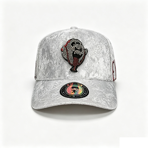 Mexican Street Style 5-Panel Chucky <strong>Hats</strong> Suela Roja Baseball Cap 3D Embroidery Rhinestone <strong>Purple</strong> Face Design Fashion Sporty <strong>Hat</strong> - Product Image 5