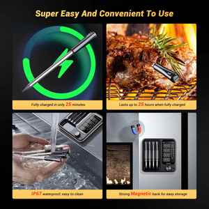Termómetro Inalámbrico Inteligente para Carne con Tres Modos y Resistencia al Agua IP67 para Barbacoa, Parrilla y Horno - Product Image 6
