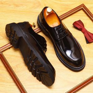 2025 Top Quality Luxury Custom Luxury Cow Leather Chunky Casual Dress Business chelsea Ankle Men's <b>Boots</b> Shoes - Product Image 4