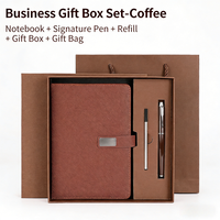Coffret Cadeau Carnet à Couverture Rigide en Cuir PU Rouge Cousu Chevalure, Format A5/B5, Personnalisable, Lisse, Style Vintage, pour Bureau et Affaires