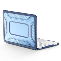 Casing Laptop Anti-Slip Anti-Shock Kokoh dengan Ventilasi Pendingin Sarang Lebah dan Penyangga Logam untuk Mac Book Neo 13 Inch