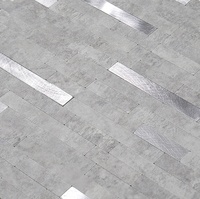 Mosaïque autocollante en aluminium et PVC effet pierre prête à l'emploi pour crédence de cuisine