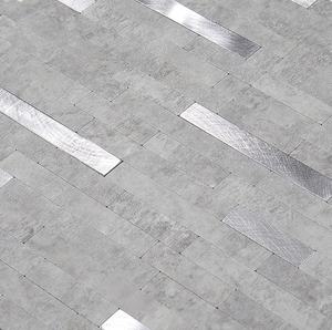 Prêt à expédier aluminium métal et pierre PVC auto-adhésif mosaïque bâton sur dosseret de cuisine - Product Image 2