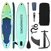 Planche à pagaie gonflable légère et portable, grande surface antidérapante, capacité de rangement, modèle universel, adultes débutants, yoga aquatique