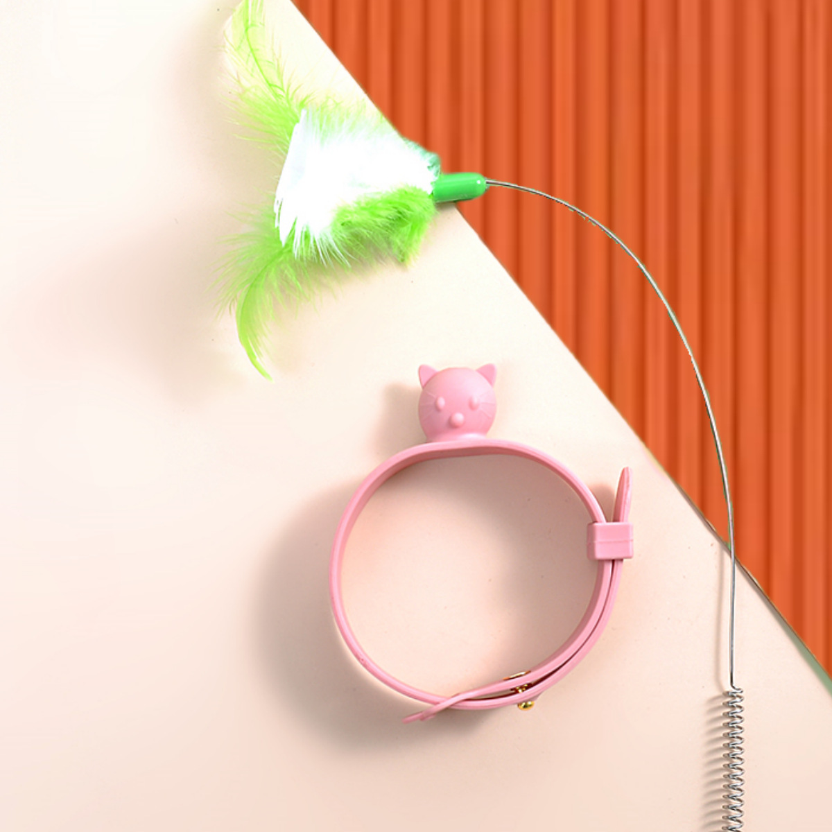 (Pink feather color is random)