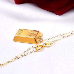 Collana con Ciondolo in Oro 18K di Alta Qualità con Catena a Maglie per Donne, Ideale per Matrimoni, Regali, Fidanzamenti e Feste - Product Image 6