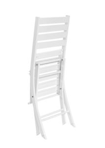 Blanco <span class=keywords><strong>plegable</strong></span> ocio Patio Bistro comedor conjunto muebles al aire libre jardín café <span class=keywords><strong>mesa</strong></span> de aluminio y sillas de 2 plazas - Product Image 4