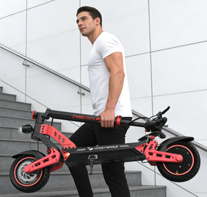 Patinete Eléctrico T4B-n Plegable con Conexión Bluetooth, Llantas de 10 Pulgadas, Amortiguación de Doble Rueda, Asiento y <span class=keywords><strong>Caja</strong></span> de Almacenamiento Trasera - Product Image 3