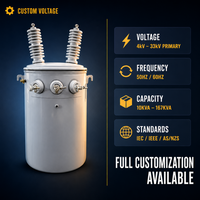 Transformateur de puissance immergé dans l'huile, triphasé, 6kV-35kV, transformateurs électriques industriels MV HV OEM