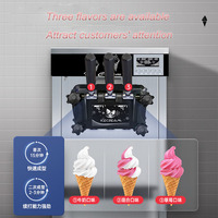 Nouvelle Machine Distributrice Automatique Électrique à Crème Glacée Soft 3 Saveurs, pour Glace au Yaourt