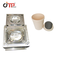 Juste prix usine de Taizhou poubelle en plastique avec moule d'injection de couverture