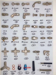 Haofa Raccord à sertir banjo en acier inoxydable 28 45 90 degrés AN3 3AN avec bride à virole à sertir - Product Image 6