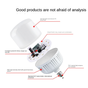 도매 E27 LED 전구 - 실내 및 실외용 밝은 백색광 - Product Image 3