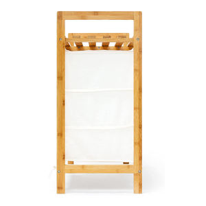 Commercio all'ingrosso 3 scomparti scaffale originale <span class=keywords><strong>cesto</strong></span> di bambù <span class=keywords><strong>cesto</strong></span> con tessuto di lino <span class=keywords><strong>bianco</strong></span> borsa di stoccaggio 3 livelli cassetto - Product Image 4