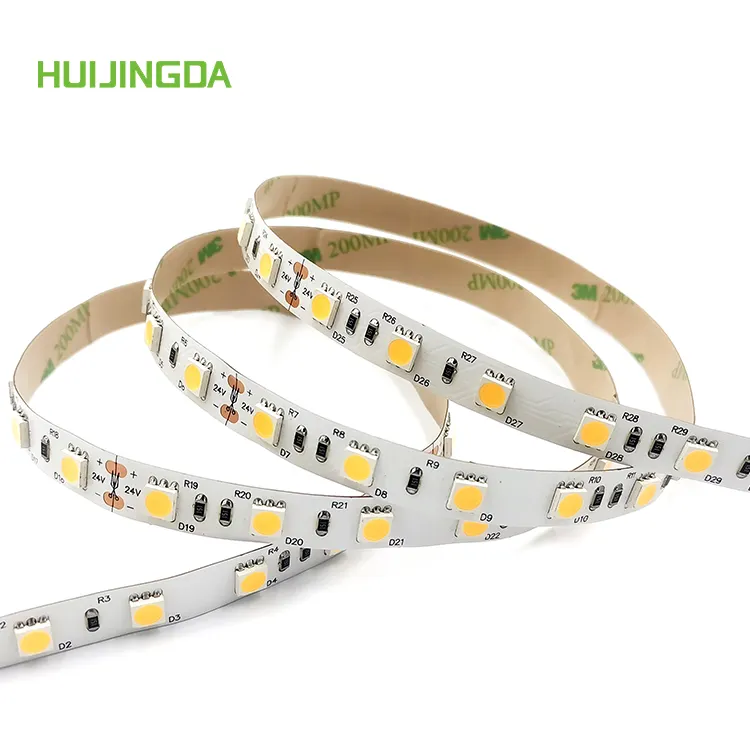 Venta al por mayor 24V 60leds/M 5050 SMD 5 años de garantía 10mm PCB 5M tira de luz Led flexible