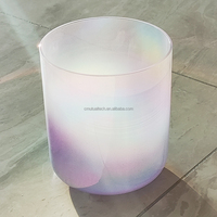 Q're Clear Crystal Bowl Dream Color 99.99% Bol chantant en cristal de quartz pur Méditation Yoga Sain et mascotte