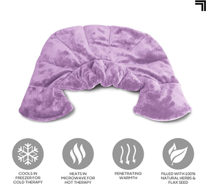 Hangat Dingin Herbal Aromaterapi Leher Bahu Plush Wrap Pad untuk Menenangkan Nyeri Otot dan Terapi Ketegangan - Product Image 4