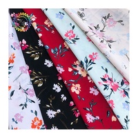100% Polyester Spandex Impression réactive Tissu extensible à quatre voies pour tissu de robe d'été pour dames