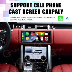 Autoradio Android 12 de 12,3 pouces pour Land Rover Range Rover Vogue L405 2013-2020, navigation GPS, lecteur multimédia avec panneau de climatisation rouge - Product Image 5