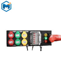 Boîte de distribution d'alimentation portable pour scène DJ et discothèque, 6 prises, 16A, 5 broches, 32A, étanche, distributeur d'alimentation CEE