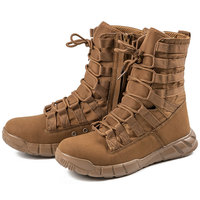 Bottes tactiques de randonnée, chaussures de combat tactiques, chaussures d'entraînement à fermeture éclair latérale, bottes d'opérateur vert coyote, équipement tactique