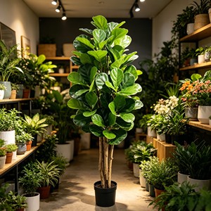 Wholesale Real Wood Stem Fiddle Leaf Fig <b>Tree</b> – <b>Artificial</b> Ficus Lyrata, Evergreen & Durable for Indoor Decor - Product Image 3