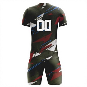 Custom Soccer Jerseys-2025 Men's Football Kits with Name/Number/Logo Printing Quick Dry 100% Polyester in Wholesale <b>Cheap</b> Rate - Product Image 2