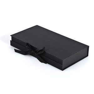 Reusable Boite Cadeau Textured Paper Box Custom Logo Luxury Magnetic <b>Watch</b> Strap Box With Ribbon - Product Image 2