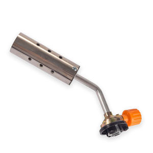 Torche de soudage au butane portable en acier inoxydable, type <span class=keywords><strong>cartouche</strong></span>, avec température de flamme de 1300°C, allumage piézoélectrique <span class=keywords><strong>pour</strong></span> soudage général - Product Image 1