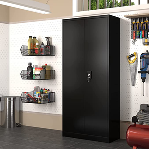 Hot Sale 4 Door Metal <b>Locker</b> Adjustable Shelves Steel File Cabinet with <b>Lock</b> Easy Assemble Metal Storage Cabinets Steel - Product Image 5